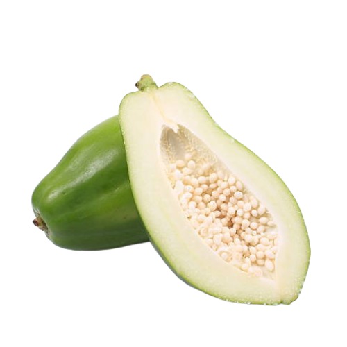 Tender raw papaya