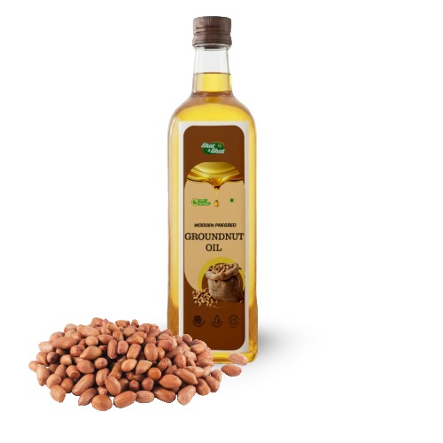 Wooden-pressed Groundnut oil- 1Ltr