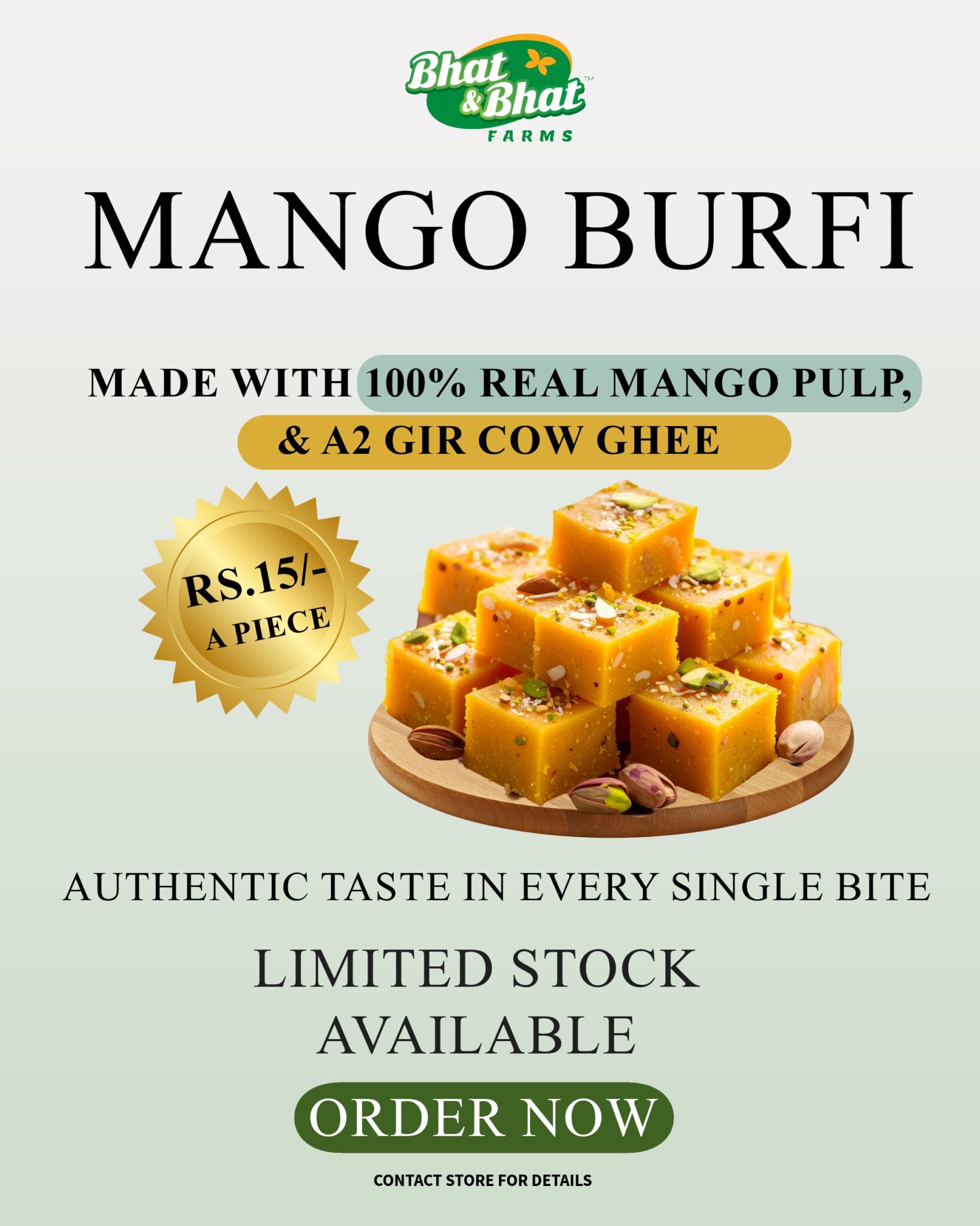 Mango Burfi- 1 psc