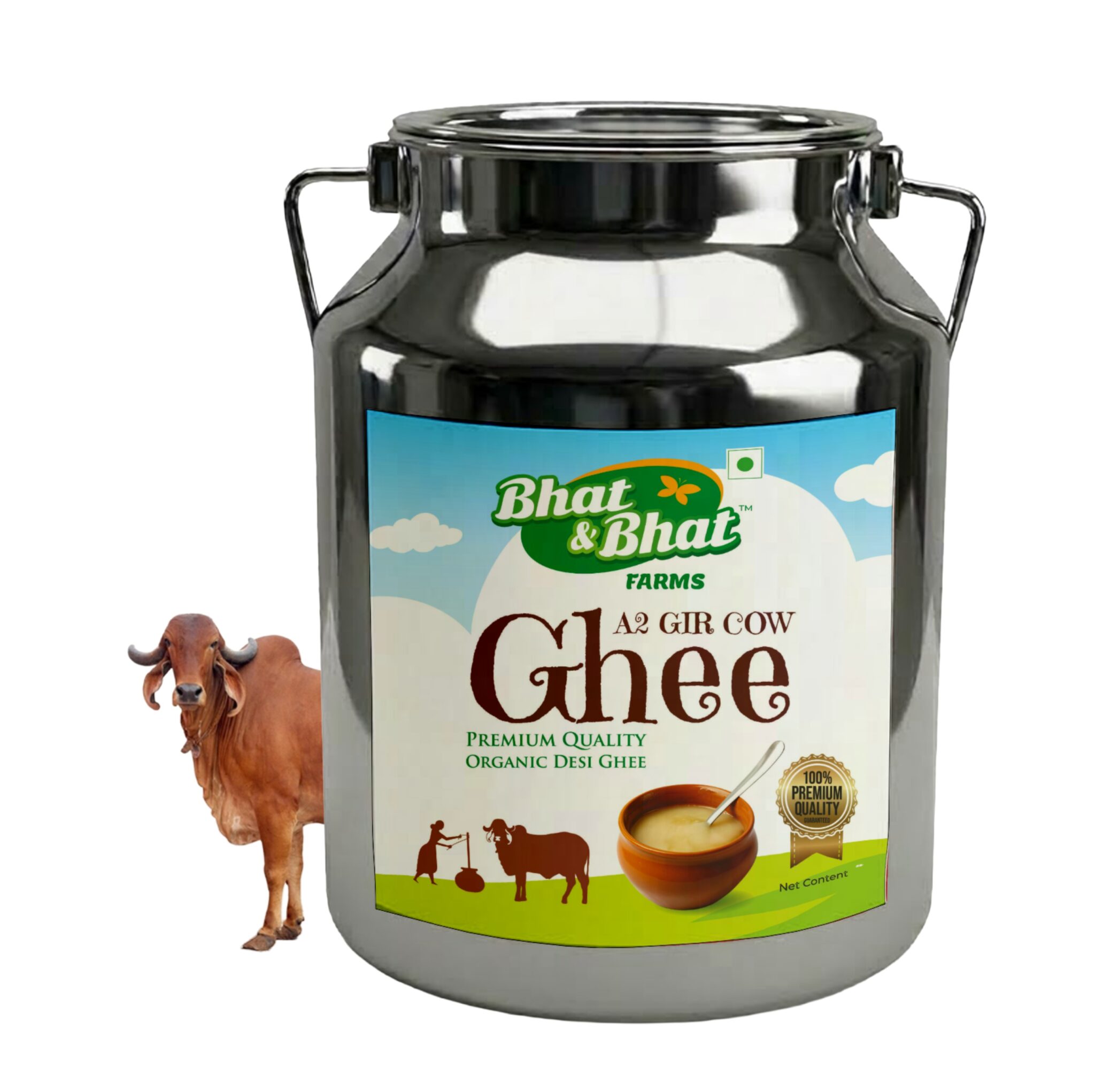 A2 Desi Gir Cow Ghee- can-5ltr
